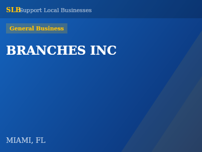 BRANCHES INC — General Business in MIAMI, FL