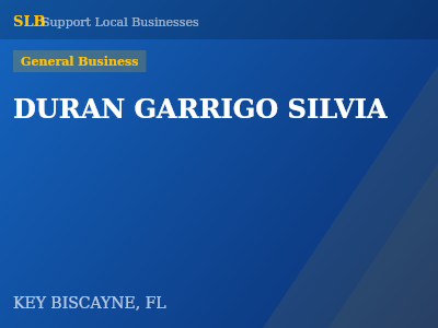 DURAN GARRIGO SILVIA — General Business in KEY BISCAYNE, FL