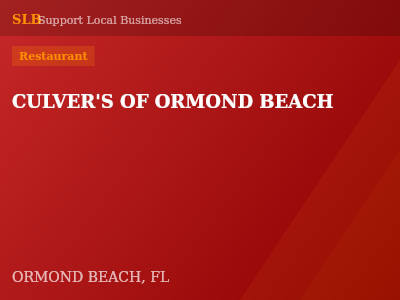 CULVER'S OF ORMOND BEACH — Restaurant in ORMOND BEACH, FL