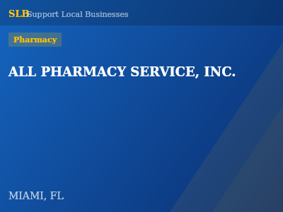 ALL PHARMACY SERVICE, INC. — Pharmacy in MIAMI, FL