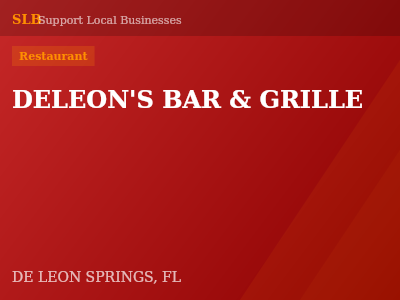 DELEON'S BAR & GRILLE — Restaurant in DE LEON SPRINGS, FL