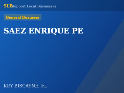 SAEZ ENRIQUE PE — General Business in KEY BISCAYNE, FL