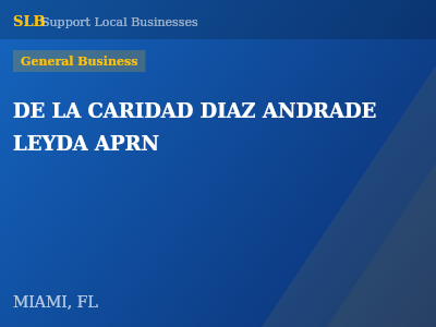 DE LA CARIDAD DIAZ ANDRADE LEYDA APRN — General Business in MIAMI, FL