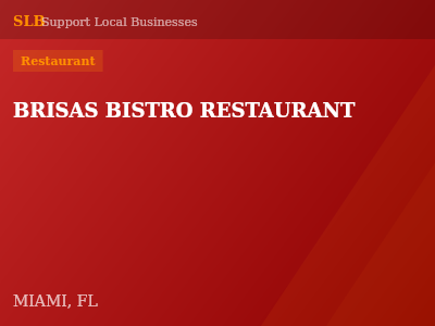 BRISAS BISTRO RESTAURANT — Restaurant in MIAMI, FL
