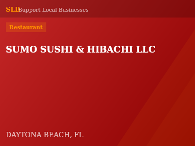 SUMO SUSHI & HIBACHI LLC — Restaurant in DAYTONA BEACH, FL