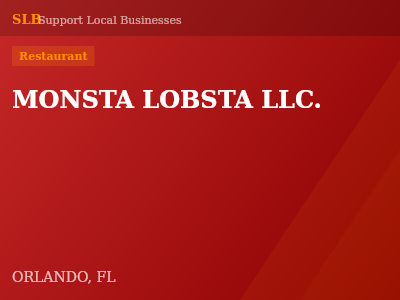 MONSTA LOBSTA LLC. — Restaurant in ORLANDO, FL