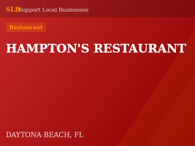 HAMPTON'S RESTAURANT — Restaurant in DAYTONA BEACH, FL