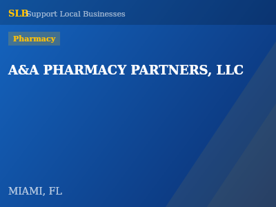 A&A PHARMACY PARTNERS, LLC — Pharmacy in MIAMI, FL