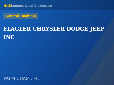 FLAGLER CHRYSLER DODGE JEEP INC — General Business in PALM COAST, FL