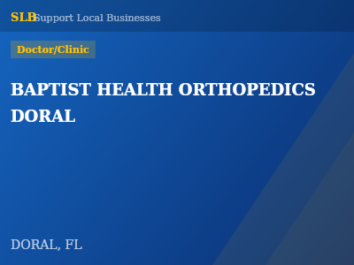 BAPTIST HEALTH ORTHOPEDICS DORAL — Doctor/Clinic in DORAL, FL