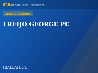 FREIJO GEORGE PE — General Business in HIALEAH, FL