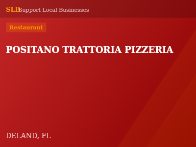 POSITANO TRATTORIA PIZZERIA — Restaurant in DELAND, FL
