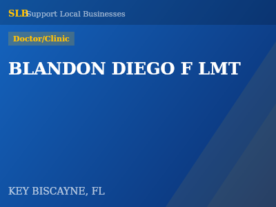 BLANDON DIEGO F LMT — Doctor/Clinic in KEY BISCAYNE, FL
