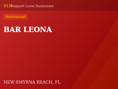 BAR LEONA — Restaurant in NEW SMYRNA BEACH, FL