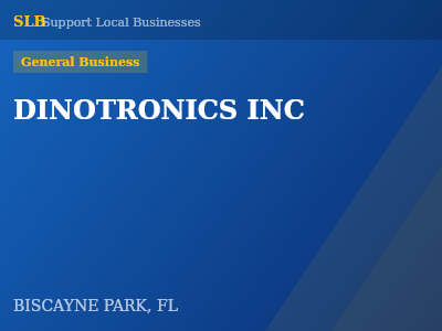 DINOTRONICS INC — General Business in BISCAYNE PARK, FL
