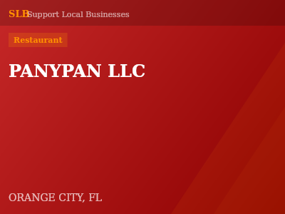 PANYPAN LLC — Restaurant in ORANGE CITY, FL