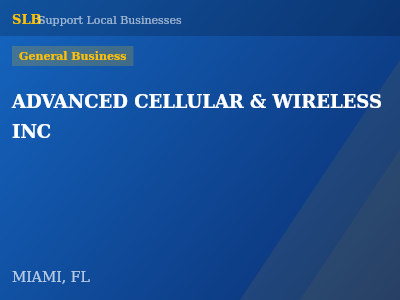 ADVANCED CELLULAR & WIRELESS INC — General Business in MIAMI, FL