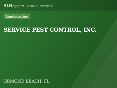 SERVICE PEST CONTROL, INC. — Landscaping in ORMOND BEACH, FL