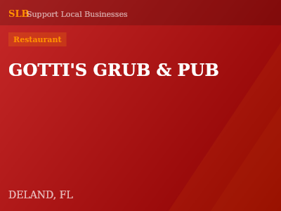 GOTTI'S GRUB & PUB — Restaurant in DELAND, FL