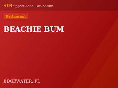 BEACHIE BUM — Restaurant in EDGEWATER, FL