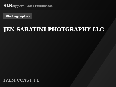 JEN SABATINI PHOTGRAPHY LLC — Photographer in PALM COAST, FL