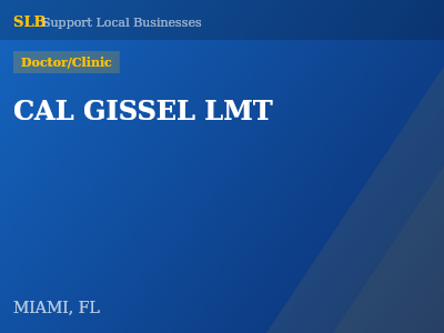 CAL GISSEL LMT — Doctor/Clinic in MIAMI, FL