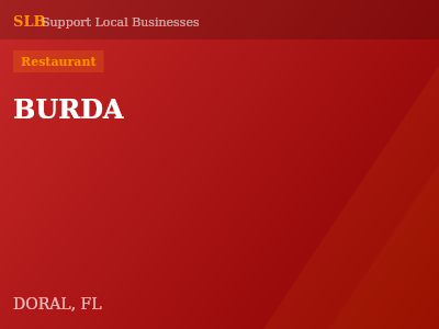 BURDA — Restaurant in DORAL, FL