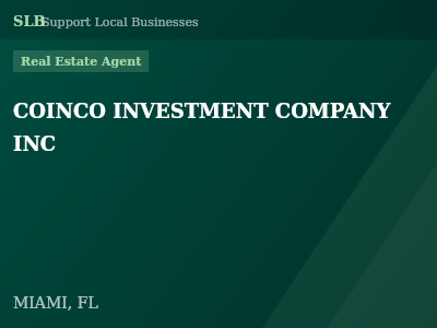 COINCO INVESTMENT COMPANY INC — Real Estate Agent in MIAMI, FL