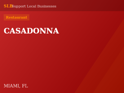 CASADONNA — Restaurant in MIAMI, FL