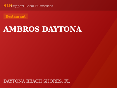 AMBROS DAYTONA — Restaurant in DAYTONA BEACH SHORES, FL