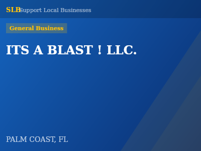 ITS A BLAST ! LLC. — General Business in PALM COAST, FL