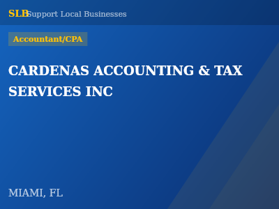 CARDENAS ACCOUNTING & TAX SERVICES INC — Accountant/CPA in MIAMI, FL