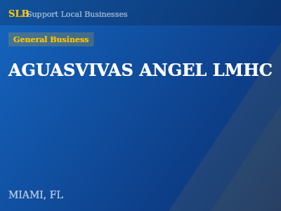 AGUASVIVAS ANGEL LMHC — General Business in MIAMI, FL