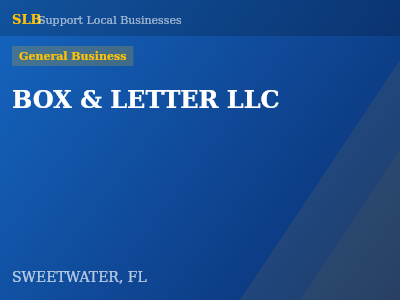 BOX & LETTER LLC — General Business in SWEETWATER, FL