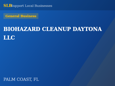 BIOHAZARD CLEANUP DAYTONA LLC — General Business in PALM COAST, FL