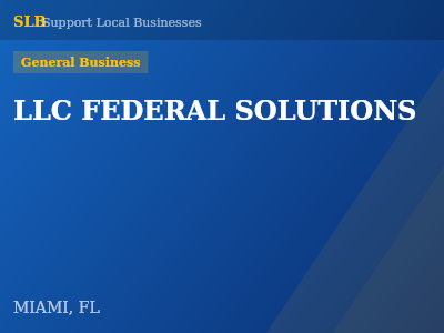 LLC FEDERAL SOLUTIONS — General Business in MIAMI, FL