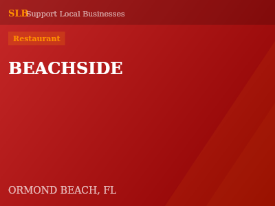 BEACHSIDE — Restaurant in ORMOND BEACH, FL