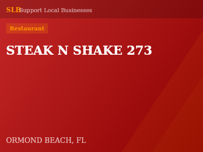 STEAK N SHAKE 273 — Restaurant in ORMOND BEACH, FL