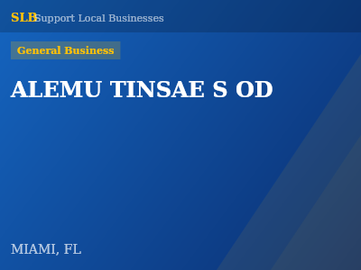 ALEMU TINSAE S OD — General Business in MIAMI, FL