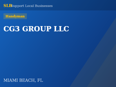 CG3 GROUP LLC — Handyman in MIAMI BEACH, FL