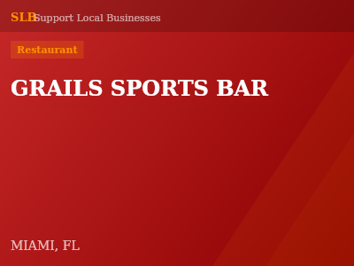 GRAILS SPORTS BAR — Restaurant in MIAMI, FL