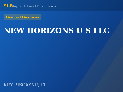 NEW HORIZONS U S LLC — General Business in KEY BISCAYNE, FL