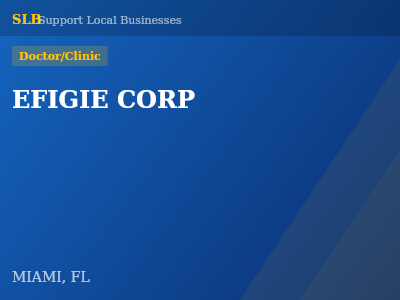 EFIGIE CORP — Doctor/Clinic in MIAMI, FL