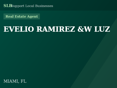 EVELIO RAMIREZ &W LUZ — Real Estate Agent in MIAMI, FL