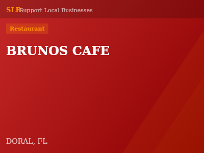 BRUNOS CAFE — Restaurant in DORAL, FL