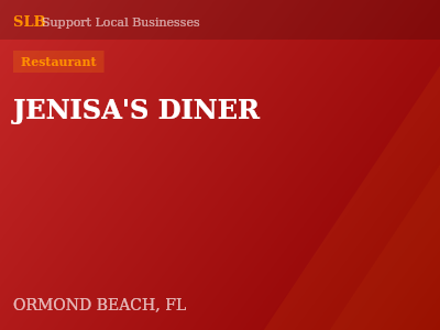 JENISA'S DINER — Restaurant in ORMOND BEACH, FL