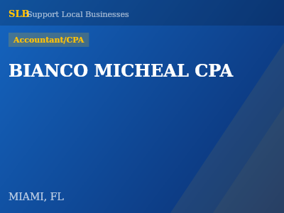 BIANCO MICHEAL CPA — Accountant/CPA in MIAMI, FL