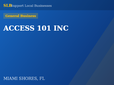 ACCESS 101 INC — General Business in MIAMI SHORES, FL