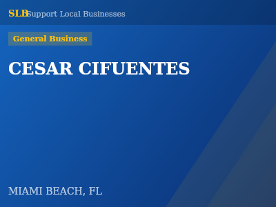 CESAR CIFUENTES — General Business in MIAMI BEACH, FL