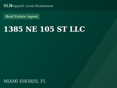 1385 NE 105 ST LLC — Real Estate Agent in MIAMI SHORES, FL